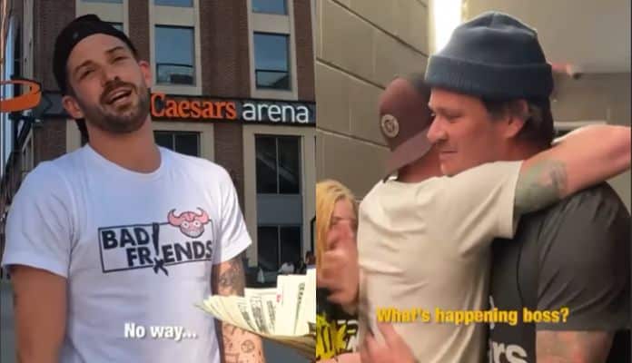 Fã de blink-182 passa em “desafio”, ganha abraço de Tom DeLonge e quase R$2,5 mil