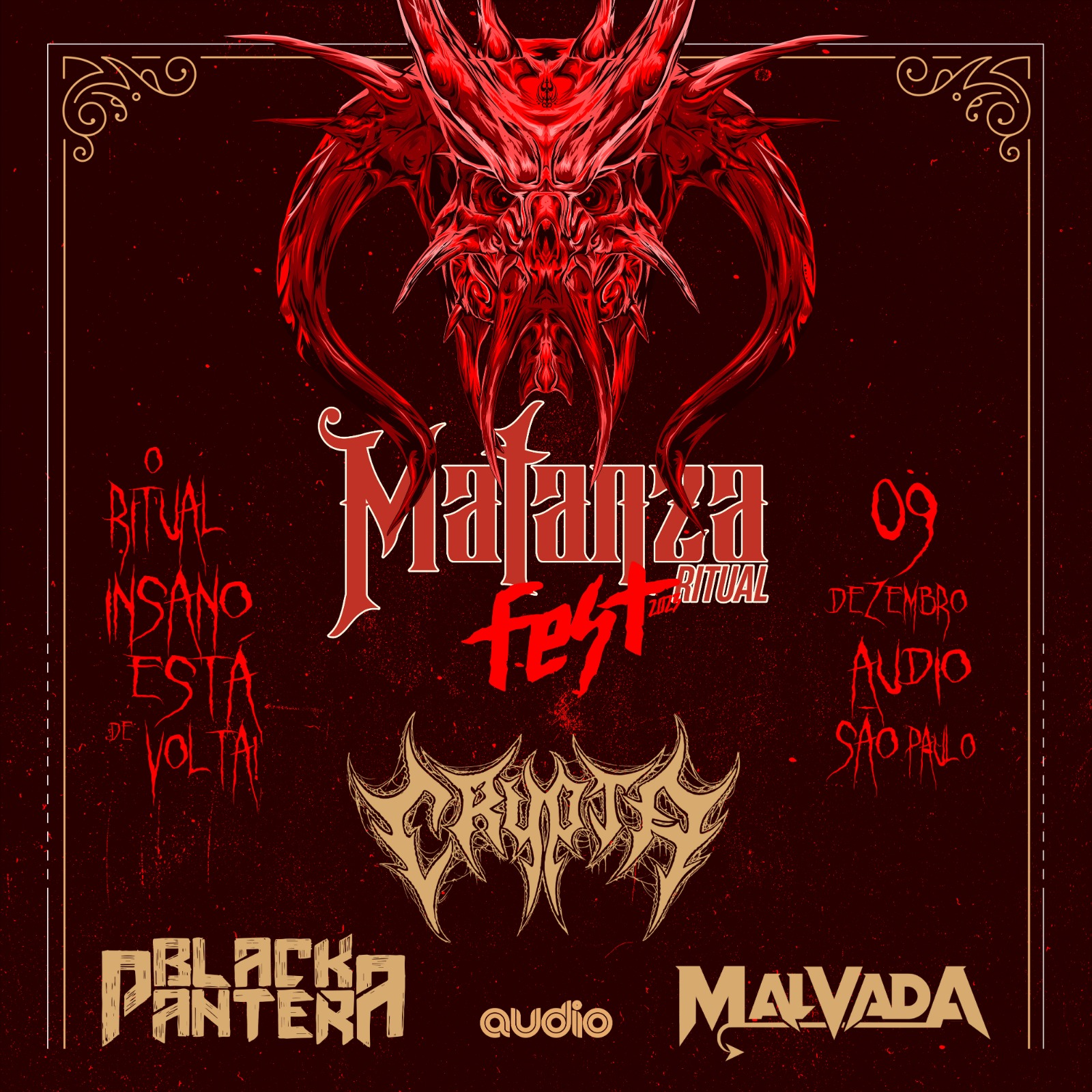 Matanza Ritual Fest é anunciado para dezembro de 2023