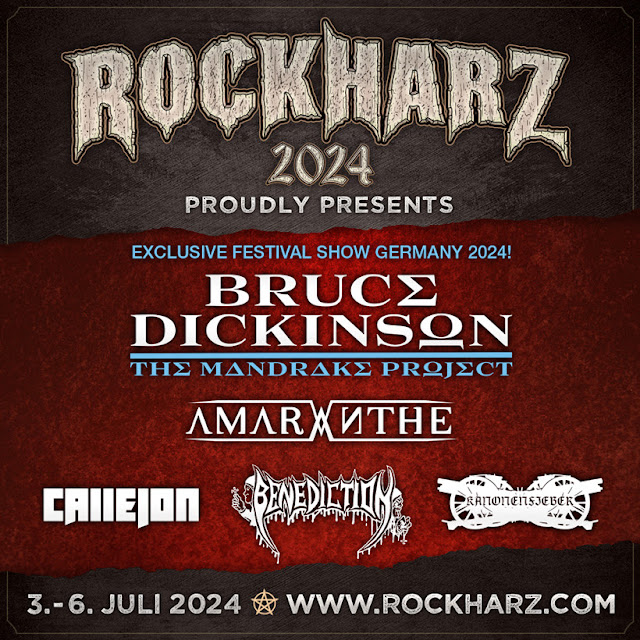 Bruce Dickinson anunciado no line-up do festival ROCKHARZ 2024, na Alemanha