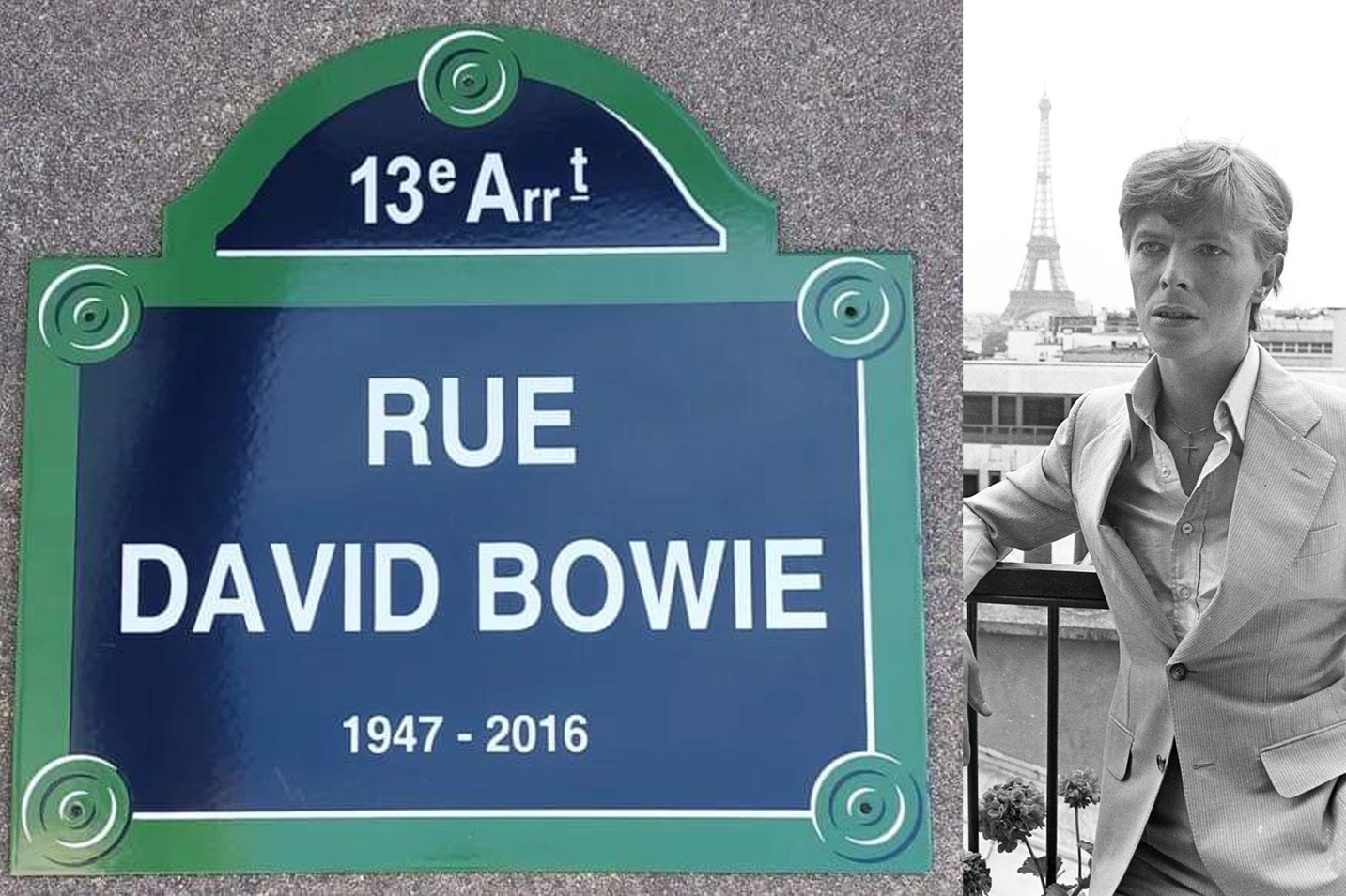 Rua David Bowie é inaugurada em Paris