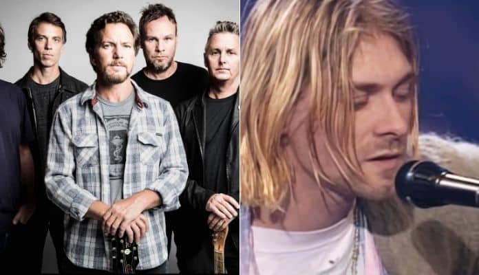 Três décadas depois, Pearl Jam revela detalhes de treta “idiota” com Kurt Cobain
