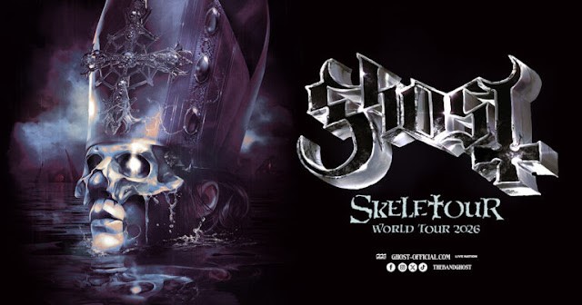 Ghost revela mais datas da Skeletour World Tour 2026, pelos Estados Unidos